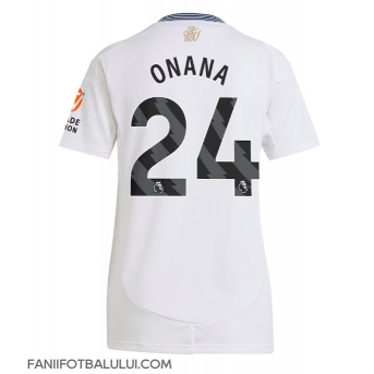 Aston Villa Amadou Onana #24 Tricou Fotbal Replică 2024-25 Femei Deplasare